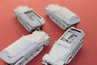 4 FOR 3 1-72ND SCALE 3D PRINTED WW II GERMAN SDKFZ 251s HALFTRACK ARMORED FIGHTING VEHICLE