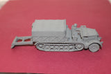 1-87TH SCALE 3D PRINTED WW II GERMAN SD.KFZ 9 FAMO OPEN CAB, COVERD BOX WITH SPADE