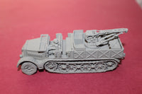 1-72ND SCALE 3D PRINTED WW II GERMAN SD.KFZ 9 FAMO RECOVERY VEHICLE OPEN CAB