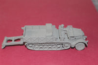 1-87TH SCALE 3D PRINTED WW II GERMAN SD.KFZ 9 FAMO OPEN CAB, OPEN BOX WITH SPADE