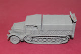 1-87TH SCALE 3D PRINTED WW II GERMAN SD.KFZ 9 FAMO CLOSED CAB, CLOSED BOX WITH SPADE