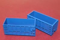1-160TH N SCALE 3D PRINTED 20' X 8' ROLL OFF DUMBSTER 2 PIECES