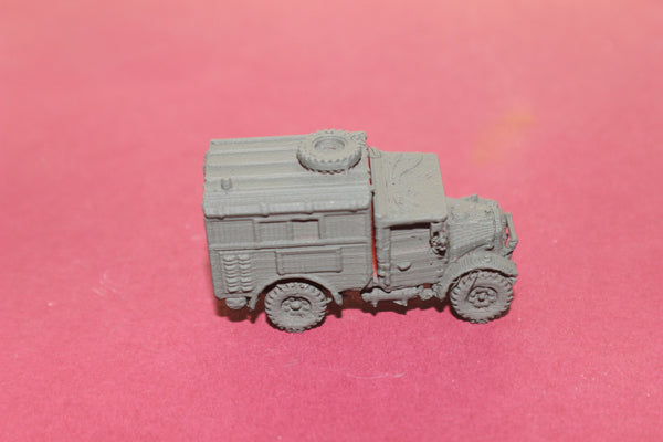 1-87TH SCALE 3D PRINTED WW II U.S. ARMY FORDSON WOT 2D RADIO TRUCK WITH SPARE WHEEL