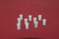 1-87TH HO SCALE 3D PRINTED GARBAGE CANS COVERED 10 PIECES