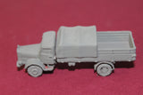 1-87TH SCALE 3D PRINTED WW II GERMAN MERCEDES L4500A TRUCK HALF CLOSED