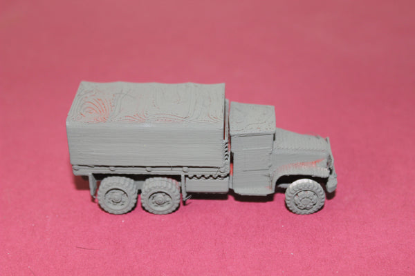 1-72ND SCALE 3D PRINTED WW II U.S. ARMY MACK 6X6 TRUCK COVERED