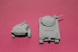 1-72ND 3D PRINTED WW II U.S. ARMY M4 SHERMAN CROCODILE WITH FUEL TRAILER