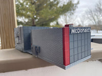 1-87TH HO SCALE 3D PRINTED MODERN MCD'S RESTAURANT