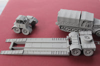 1-87TH SCALE 3D PRINTED WW II GERMAN 18 TON HEAVY TANK TRANSPORTER SD.AH.116