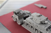 1-72ND SCALE 3D PRINTED WW II GERMAN 18 TON HEAVY TANK TRANSPORTER SD.AH.116