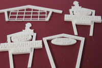 1-220TH Z SCALE 3D PRINTED BURGER CHEF RESTAURANT