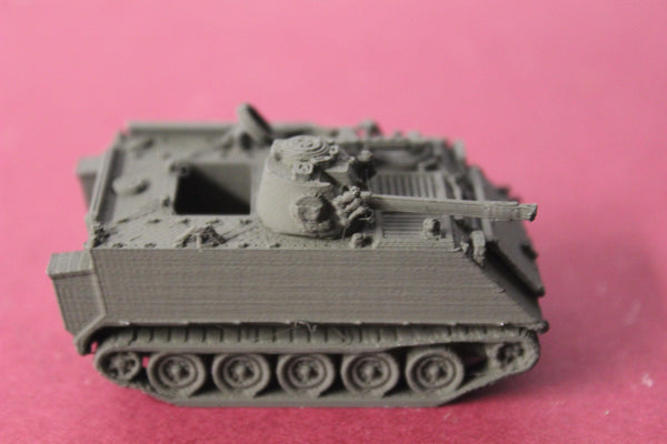 1-72ND SCALE 3D PRINTED NORWEGIAN NM 135 TRACKED LIGHT ARMORED VEHICLE WITH 20 MM CANNON OPEN MG HATCH