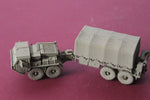 1-87TH SCALE 3D PRINTED U.S. MARINE CORPS OSHKOSH MK48 LOGISTICS VEHICLE SYSTEM LVS COVERED TRAILER