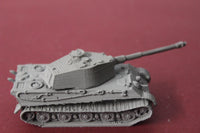 1-72ND SCALE 3D PRINTED WW II GERMAN TIGER II H NO SKIRTS P TURRET
