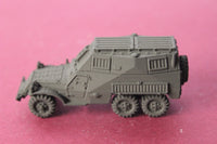 1-87TH SCALE 3D PRINTED SOVIET BTR-152S SIX WHEELED ARMORED COMMAND VEHICLE WITH SAND CHANNEL
