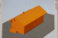 1-87TH HO SCALE 3D PRINTED CHICAGO, BURLINGTON & QUINCY FREIGHTHOUSE OREGON, ILLINOIS