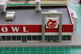 1/87TH HO SCALE 3D PRINTED KIT RED OWL GROCERY STORE
