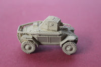 1/72ND SCALE  3D PRINTED WW II HUNGARIAN ARMY 39 M CSABA ARMORED SCOUT CAR WITH RIVETS