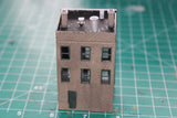 1-160TH N SCALE 3D PRINTED STORE WITH APARTMENTS UPSTAIRS-BUILT AND PAINTED