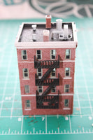 1-160TH N SCALE 3D PRINTED  STORE WITH APARTMENTS UPSTAIRS-BUILT AND PAINTED