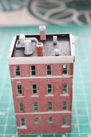 1-160TH N SCALE 3D PRINTED  STORE WITH APARTMENTS UPSTAIRS-BUILT AND PAINTED