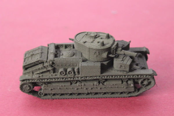 1-87TH SCALE 3D PRINTED WW II SOVIET T-28 LATE MULTI-TURRETED MEDIUM TANK-TURRET UPARMORED