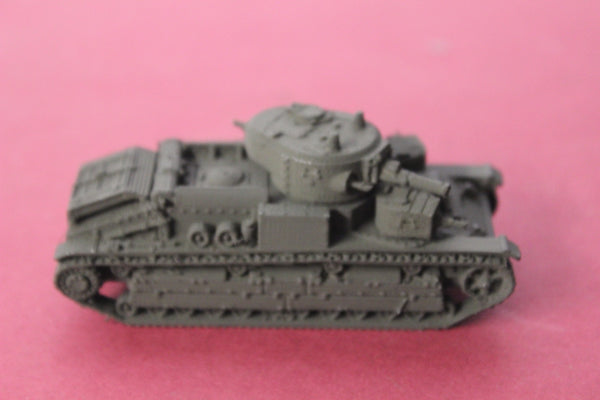 1-72ND SCALE 3D PRINTED WW II SOVIET T-28 LATE MULTI-TURRETED MEDIUM TANK