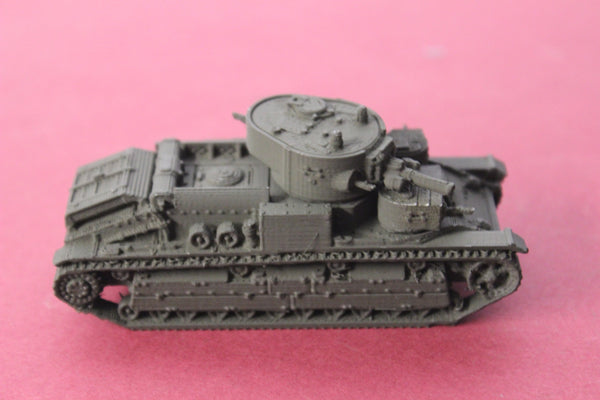 1-72ND SCALE 3D PRINTED WW II SOVIET T-28 MULTI-TURRETED MEDIUM TANK-TURRET UPARMORED WITH HEADLIGHT