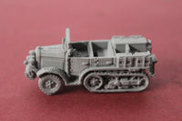 1-72ND SCALE 3D PRINTED WW II GERMAN UNIC U304 ARTILLERY TRACTOR-WINDOW UP