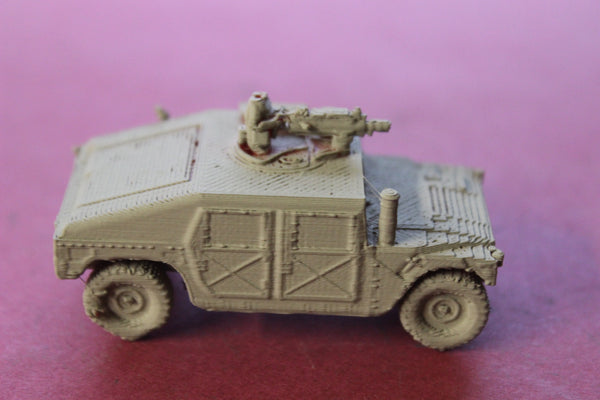 1-72ND SCALE 3D PRINTED IRAQ WAR U S ARMY M1123 HMMWV "HUMVEE" WITH GUNNER