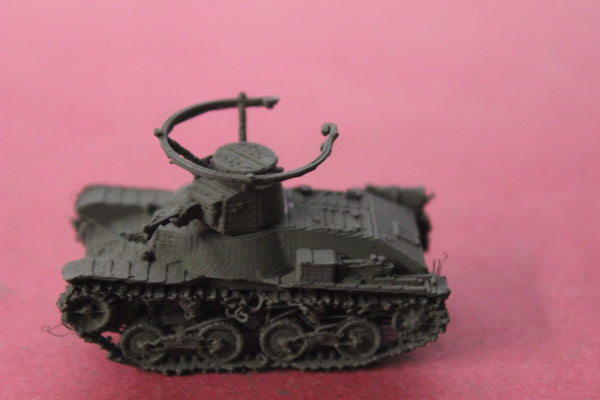 1-87THSCALE 3D PRINTED WW II JAPANESE TYPE 98 KE-NI LIGHT TANK WITH ANTENNA