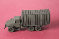 1-72ND SCALE 3D PRINTED UKRAINE INVASION RUSISAN URAL 4320 6X6  FLAT BED TRUCK WITH BRIDGE SECTIONS