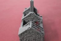 1-87TH SCALE 3D PRINTED WW II DIORAMA DESTROYED FRENCH HOUSE WITH BARN