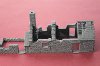 1-72ND SCALE 3D PRINTED WW II DIORAMA DESTROYED FRENCH HOUSE WITH BARN
