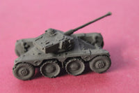 1-87TH SCALE 3D PRINTED FRENCH PANHARD EBR M1954 ARMORED RECON VEHICLE WITH FL10A2C TURRET