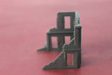 1-87TH SCALE DIORAMA BOMB DAMAGED BUILDINGS #01