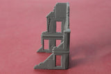 1-72ND SCALE DIORAMA BOMB DAMAGED BUILDINGS #2