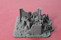 1-87TH SCALE DIORAMA BOMB DAMAGED BUILDINGS #5