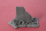 1-87TH SCALE DIORAMA BOMB DAMAGED BUILDINGS #9