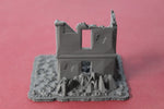 1-87TH SCALE DIORAMA BOMB DAMAGED BUILDINGS #11