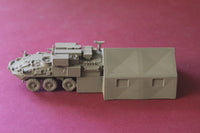 1-72ND SCALE 3D PRINTED GULF WAR CANADIAN LAV II BISON ARMORED PERSONNEL CARRIER COMMAND VEHICLE TENT DEPLOYED