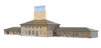 1-87TH HO SCALE 3D PRINTED NORTHERN PACIFIC RR HELENA MONTANA DEPOT