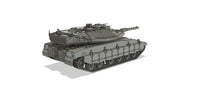 1-87TH SCALE 3D PRINTED ISRAELI MERKAVA MK4 MAIN BATTLE TANK