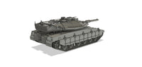 1-72ND SCALE 3D PRINTED ISRAELI MERKAVA MK4 MAIN BATTLE TANK