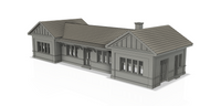 1-220TH Z SCALE 3D PRINTED CHICAGO, BURLINGTON & QUINCY DEPOT, OREGON, ILLINOIS