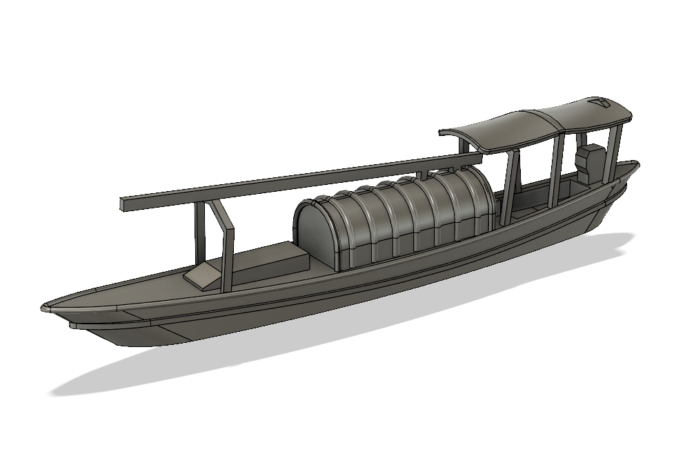 1-72ND SCALE 3D PRINTED VIETNAMESE SAMPAN | therailroadconnection.com ...