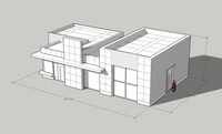 1-87TH HO SCALE 3D PRINTED MODERN MCDONALD'S RESTAURANT