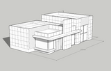 1-87TH HO SCALE 3D PRINTED MODERN MCD'S RESTAURANT
