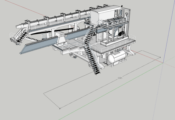1-87TH HO SCALE 3D PRINTED COKE PUSHER DESIGN AND 1 PRINT