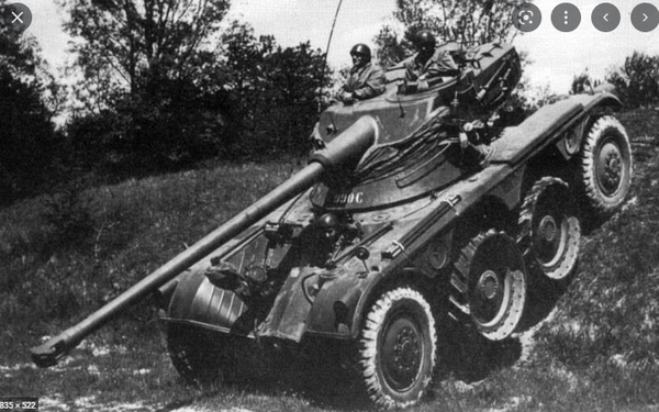 1-87TH SCALE 3D PRINTED FRENCH PANHARD EBR M1954 ARMORED RECON VEHICLE WITH FL10A2C TURRET DESIGN AND PRINT